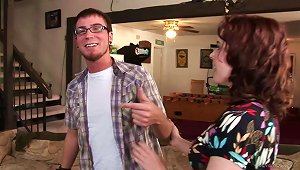 Desirable Ginger Milf Mae Victoria Gets Fucked By Cocky Nerd
