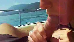 Homemade Boat Blowjob  In Mounth