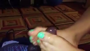 Footjob From Cousin