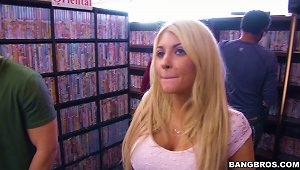 A Couple Fucks Doggystyle In The Back A Porn Video Store