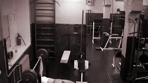 Sexy Chick Shows Her Sexy Body While Playing In The Gym
