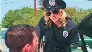 Kinky Female Cop Molesting A Guy