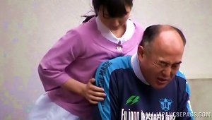 Sex With Kinky Japanese Nurse And An Old Fart In Wheelchair
