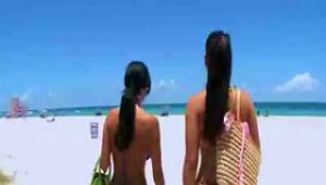 Ava And Miss Raquel Meets Guys At The Beach